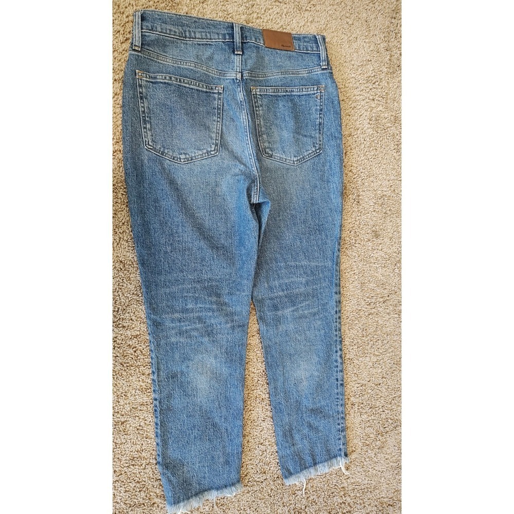 Madewell The Perfect Vintage Jean Size 29 Blue‎ High Rise Raw Hem Denim Pants - Picture 4 of 12